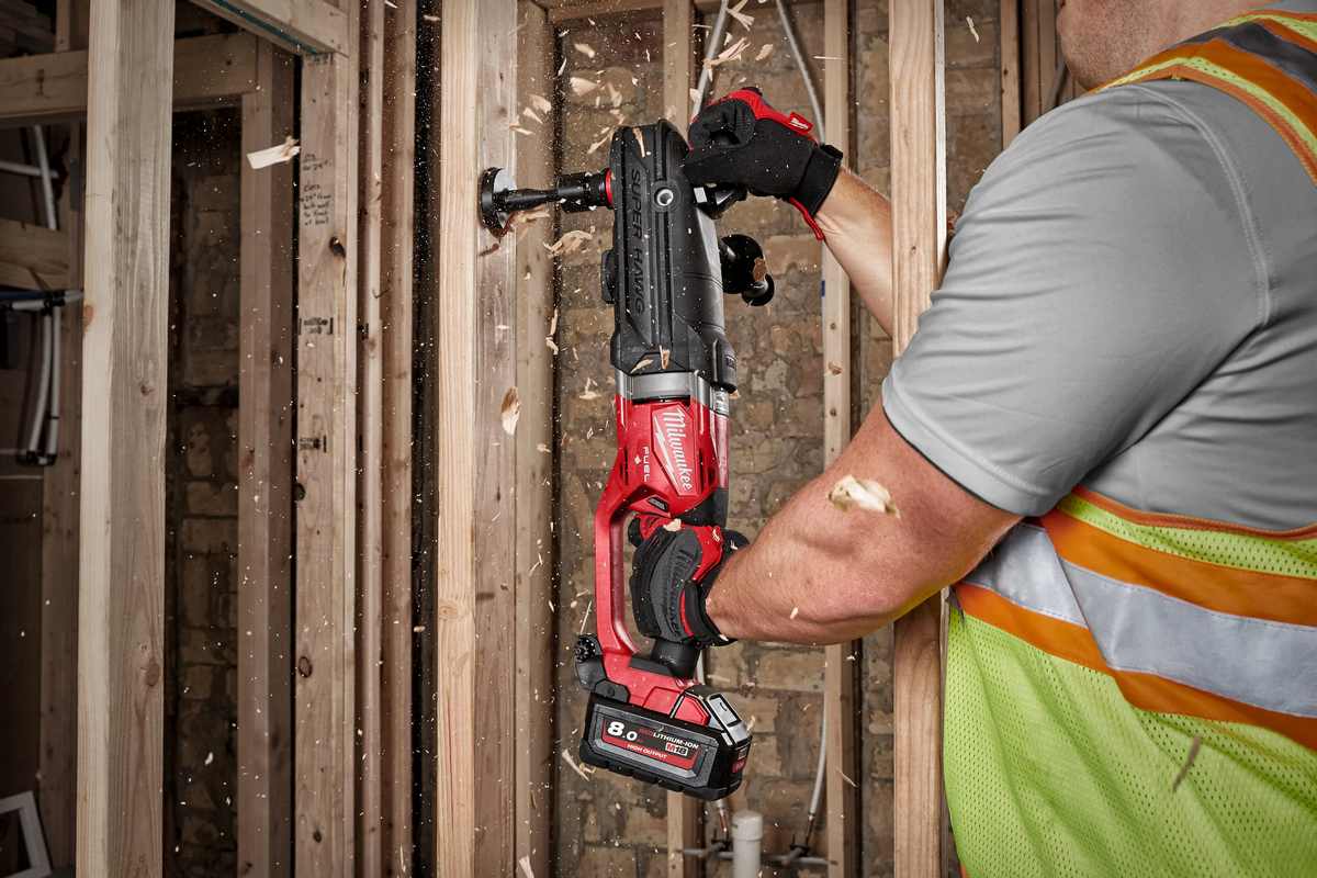 masina gaurit Milwaukee, mandrina cu cheie 13mm