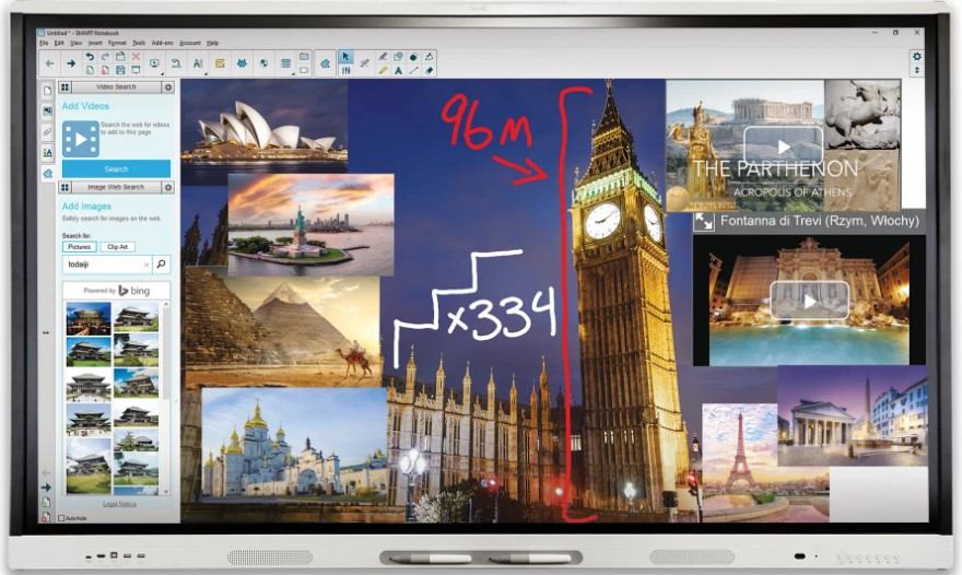 Imagine  DISPRO-SM-SBID-MX275-V4 ecran interactiv, turnul Londrei, scris digital, monumente istorice