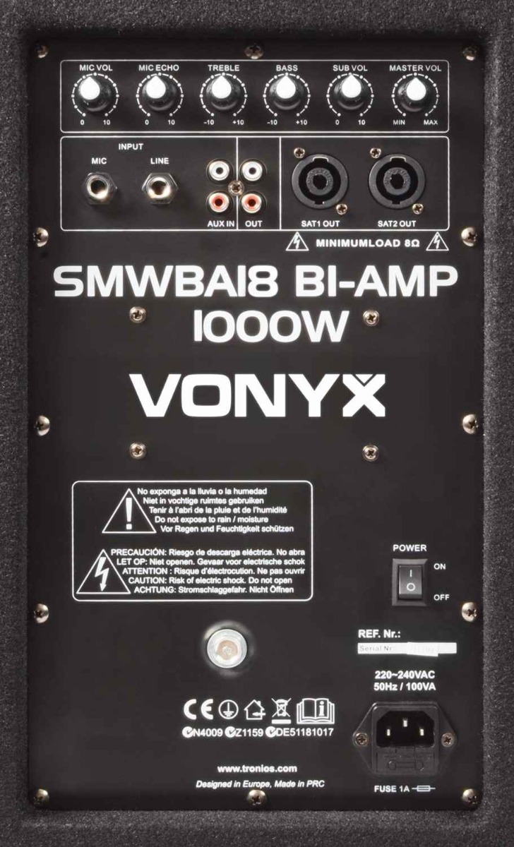 Imagine SMWBA18 subwoofer 18inch 8 ohm 1000W