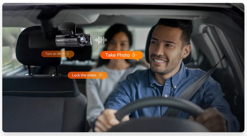 Camera auto Vantrue STARVIS Nexus 2X, 2.7K+2MP, inregistrare pe 2 canale, display 2inch, microfon+ difuzor, Wi-Fi, GPS, IR, slot card, control vocal, aplicatie mobila