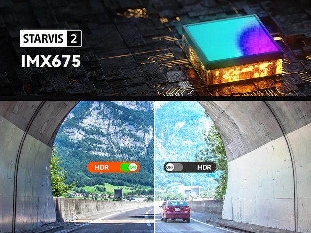 Camera auto Vantrue STARVIS Nexus 2X, 2.7K+2MP, inregistrare pe 2 canale, display 2inch, microfon+ difuzor, Wi-Fi, GPS, IR, slot card, control vocal, aplicatie mobila