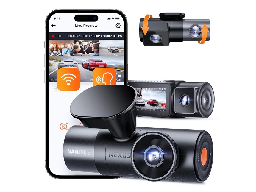 Nexus 5 camera auto 4 canale, 2.5K, 2 MP, GPS, Wi-Fi, IR, aplicatie