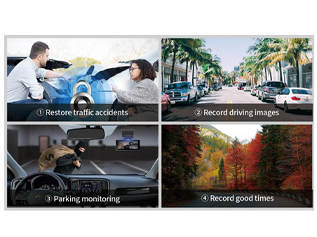 Camera auto duala Imou S800PRO, 8 MP 4K, ecran 3 inch, senzor G, control vocal, GPS, ADAS, slot card micro SD