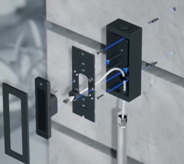 Montaj cutie jonctiune Ubiquiti