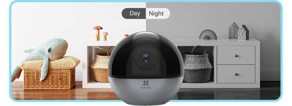 Camera de supraveghere WIFI EZVIZ E6, 3K, 4mm, IR 10m, Bidirectionala, MicroSD, CS-E6(5W2F, 4mm)