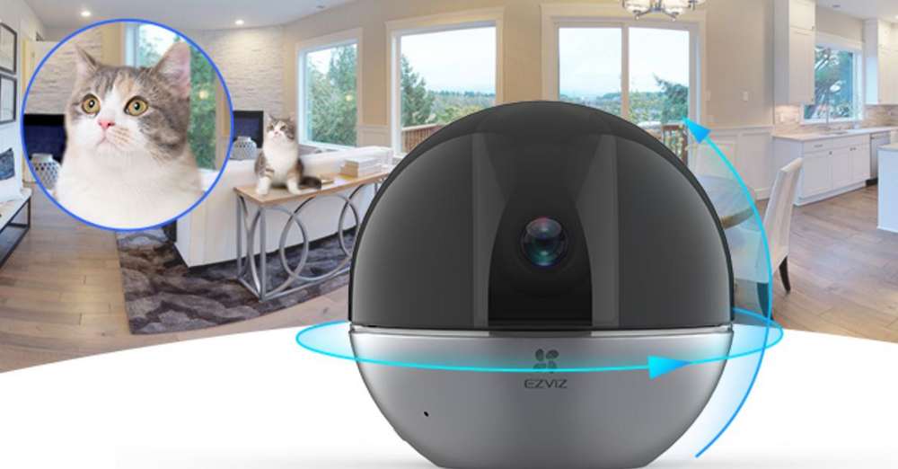 Camera de supraveghere WIFI EZVIZ E6, 3K, 4mm, IR 10m, Bidirectionala, MicroSD, CS-E6(5W2F, 4mm).
