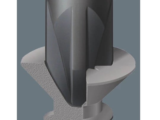 Set 6 surubelnite pentru aplicatii electronice de precizie Wera Kraftform Micro, suport inclus, 5118152001 varf blackpoint