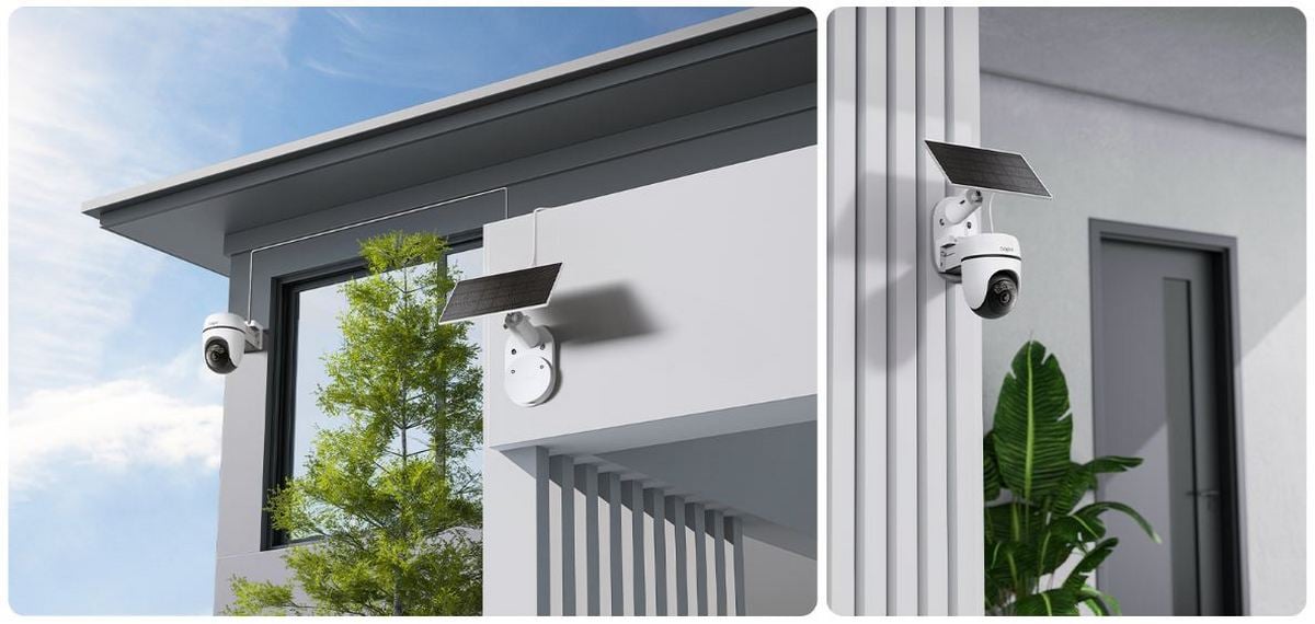 camera cu panou solar