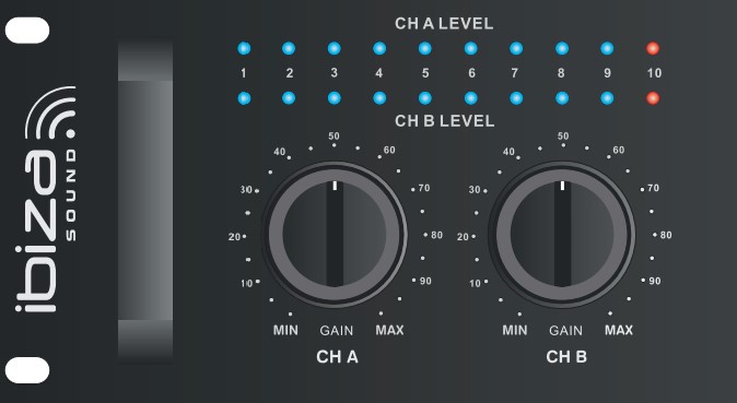 amplificator ibiza front panel