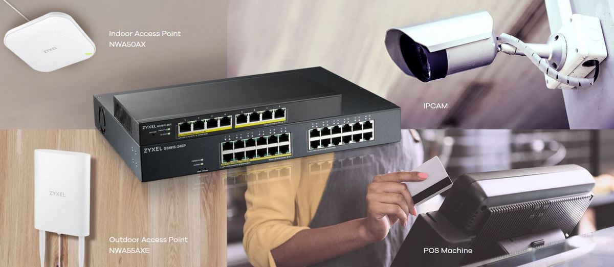 Imagine GS1915-24E-EU0101F conectare dispozitive