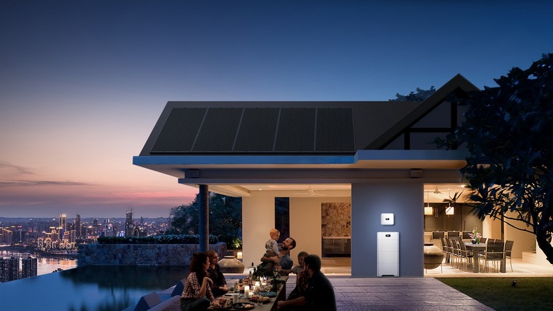 casa cu sistem solar hibrid