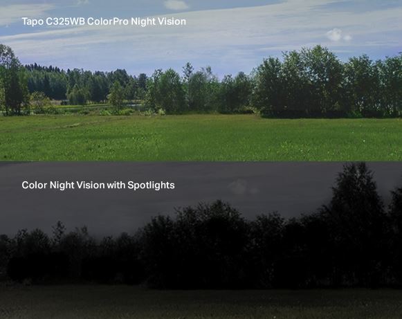 Imagine C325WB iluminare pe timpul noptii