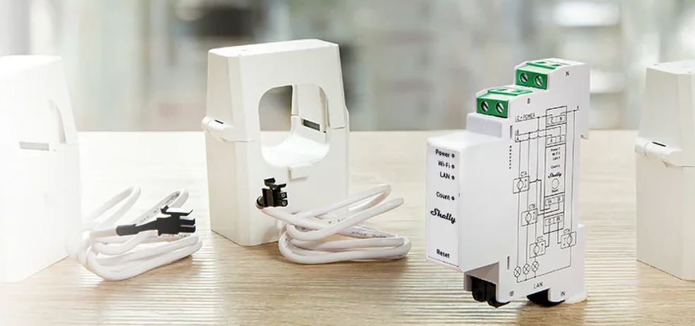 Imagine SHELLY PRO 3EM-120A releu Shelly Wi-Fi