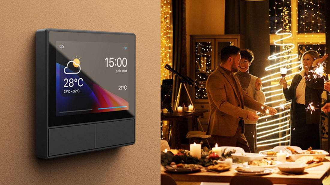 NSPanel-EU Display cu 2 butoane wifi termometru, Smart Scene, Sonoff NSPanel-EU 7