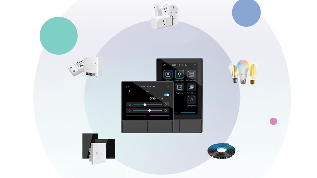 NSPanel-EU Display cu 2 butoane wifi termometru, Smart Scene, Sonoff NSPanel-EU 11