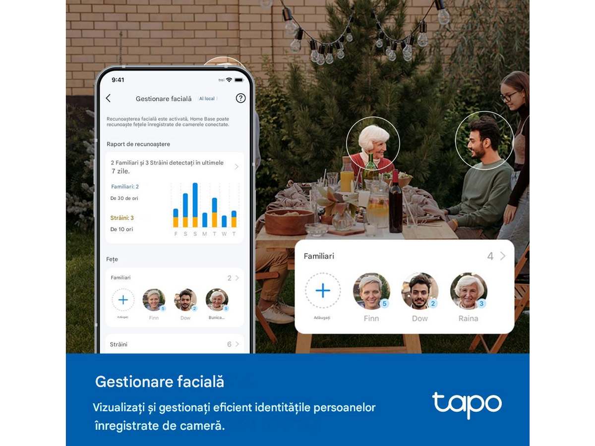 TAPO H500 gestionare faciala