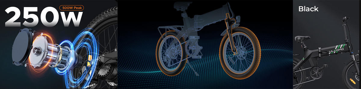 Bicicleta electrica pliabila Ulzomo autonomie 60km