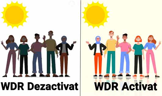 Functia WDr pentru ajustarea intensitatii luminii