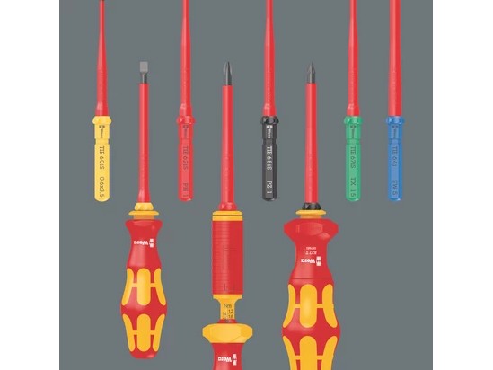 Trusa 16 surubelnite izolate VDE 9135 Wera Kraftform Kompakt Tool Finder,  IEC 60900 1000V, 5006607001 pachet surubelnite