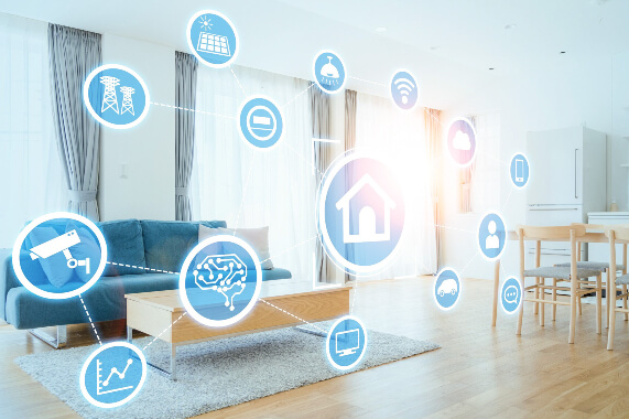Diverse dispozitive smart pentru o casa wireless.