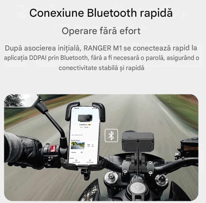 telefon pe gidon cu functe bluetooth