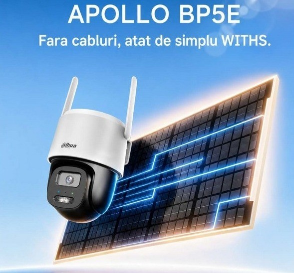 camera cu panou solar