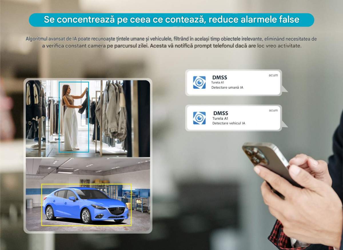 functii AI detectie umana si vehicule
