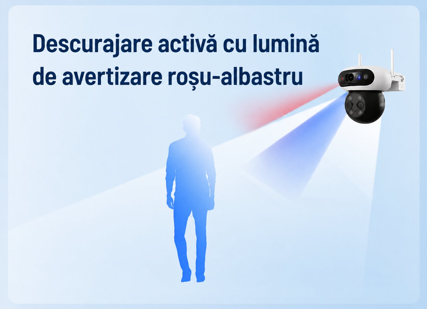 CS-CB90f/SP (5MP+5MP+5MP) activare alarma si lumini