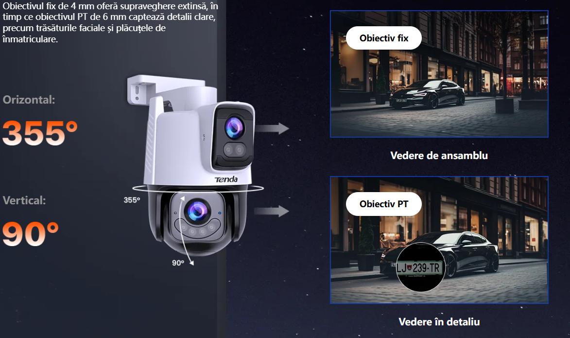 camera cu rotire si inclinare de pe mobil
