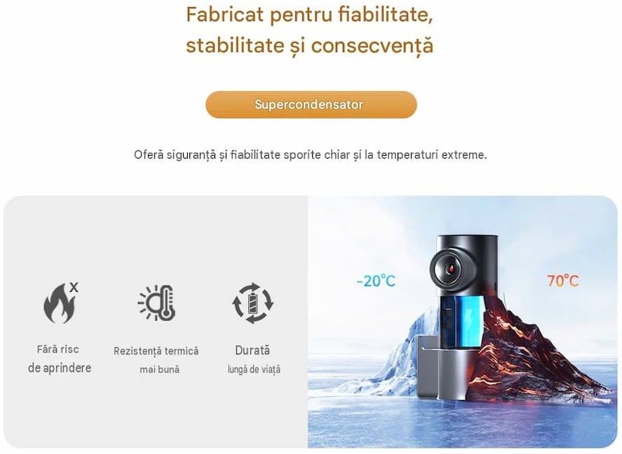 avantaje supercapacitor camera auto ddpai