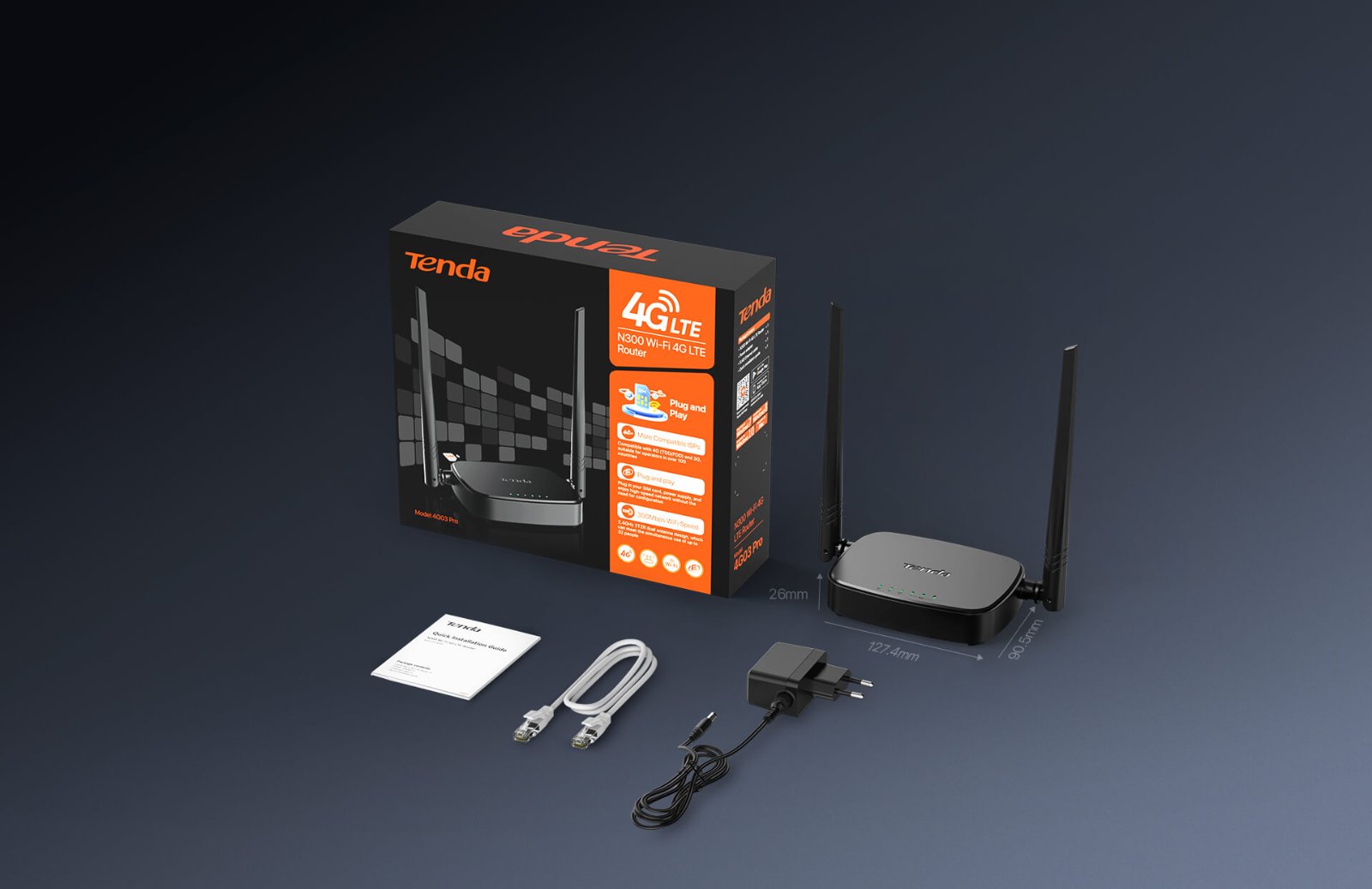 TND-4G03 PRO continut pachet