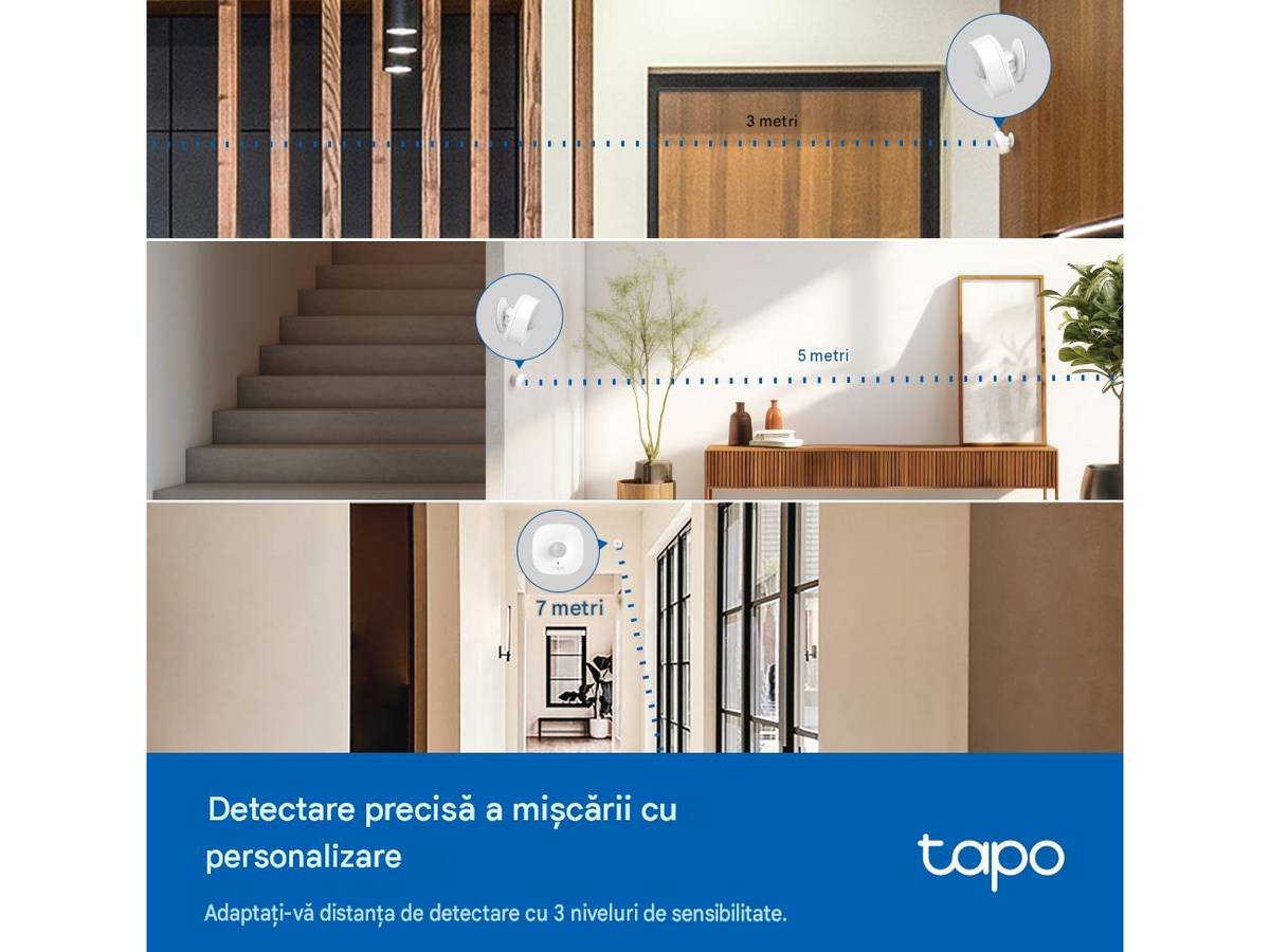 Tapo T100 distanta 5-7 metri
