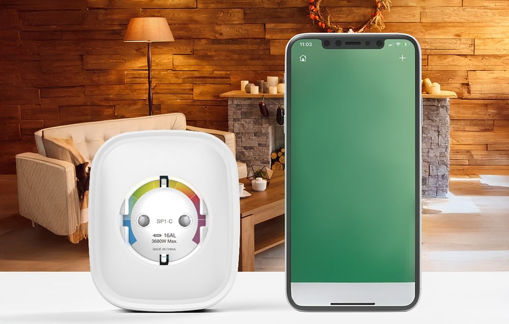 Set 2 prize inteligente Wi-Fi Gosund SP1-HE-2, 2.4GHz, 16A, 3680W, compatibilitate Apple Home si Siri, control vocal capacitate 16A