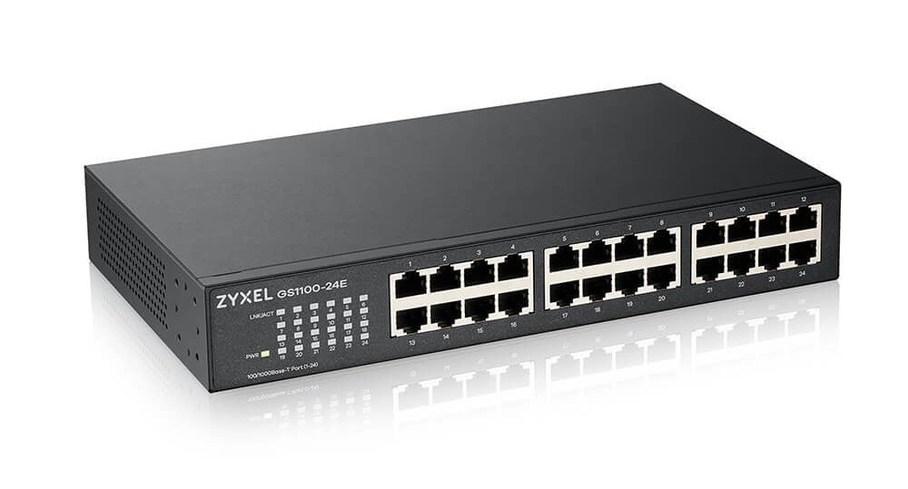 switch zyxel 24 porturi, fara ventilator