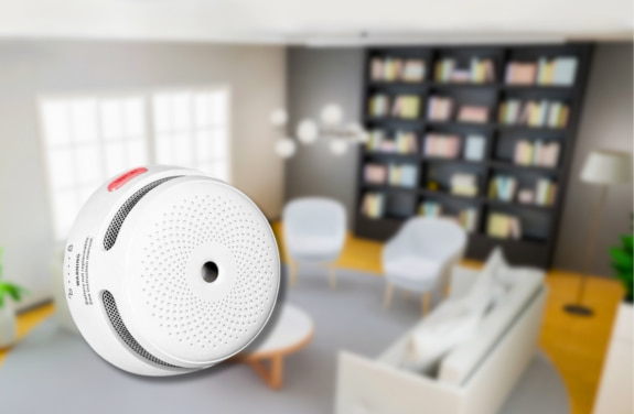 Detector de fum cu senzor fotoelectric.&nbsp;