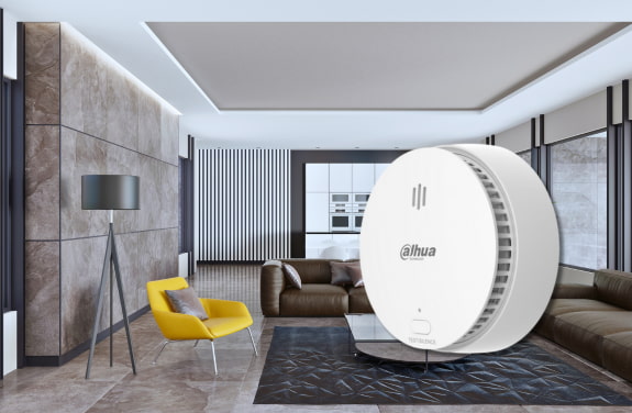 Detector de fum wireless cu alarma si baterii.