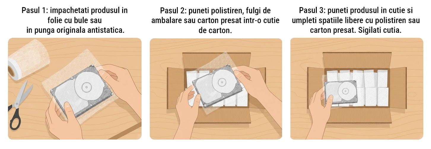 cutie cu hdd ambalat