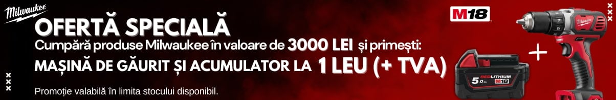 Promotia Milwaukee 3000 lei