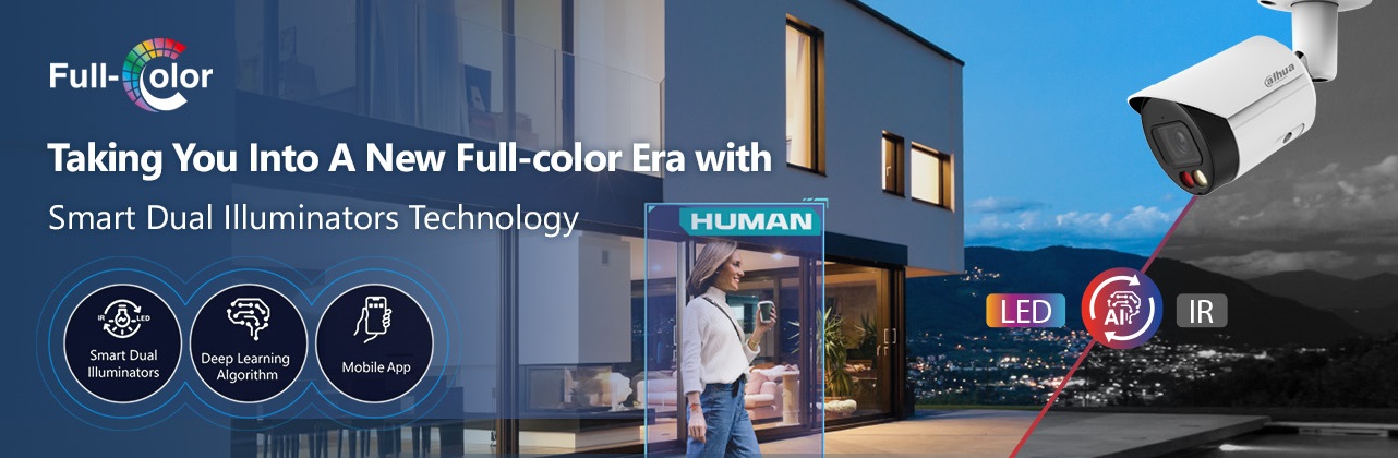 Ce este tehnologia Dahua FULL COLOR : Smart Dual Illuminators?