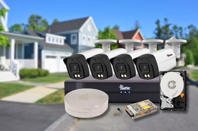 Acces rapid la supraveghere: kit camere exterior profesionale