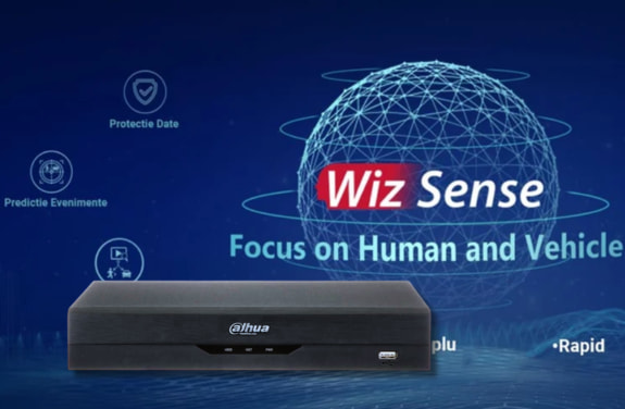 DVR cu algoritmi AI pentru recunoastere automata persoane si autovehicule.