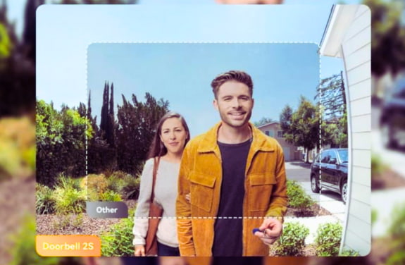 Sonerie video wireless cu alerte inteligente.