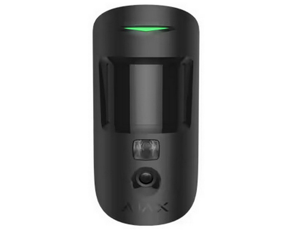 Senzor de miscare wireless PIR, 1.7 km 868 MHz, indoor, imunitate animale, negru, AJAX MotionCam(PhOD)(BL)