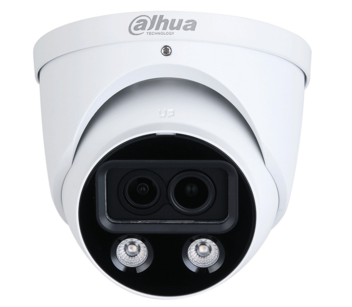 Camera IP WizMind cu 2 lentile AI de 4MP, 2.8mm, Iluminare duala 50m, Detectie faciala, Microfon si difuzor, ePoE, IPC-HDW5449H-ASE-D2
