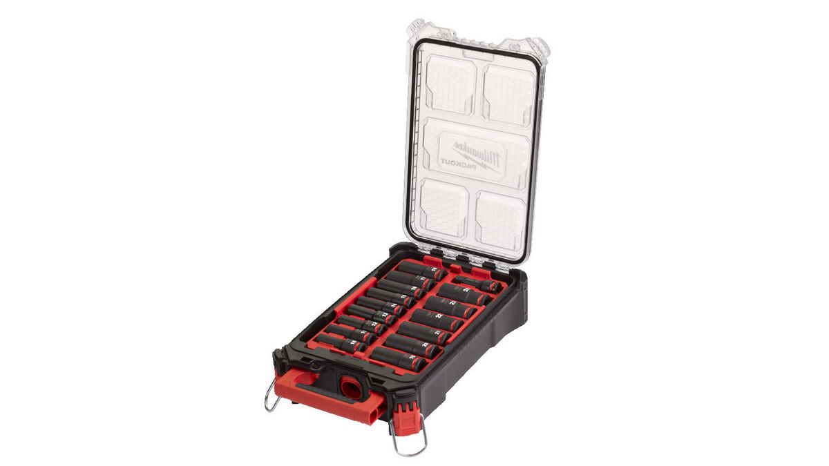 Set 16 chei tubulare Milwaukee, 1/2 inch, aliaj crom-molibden, organizator compact, 4932480943