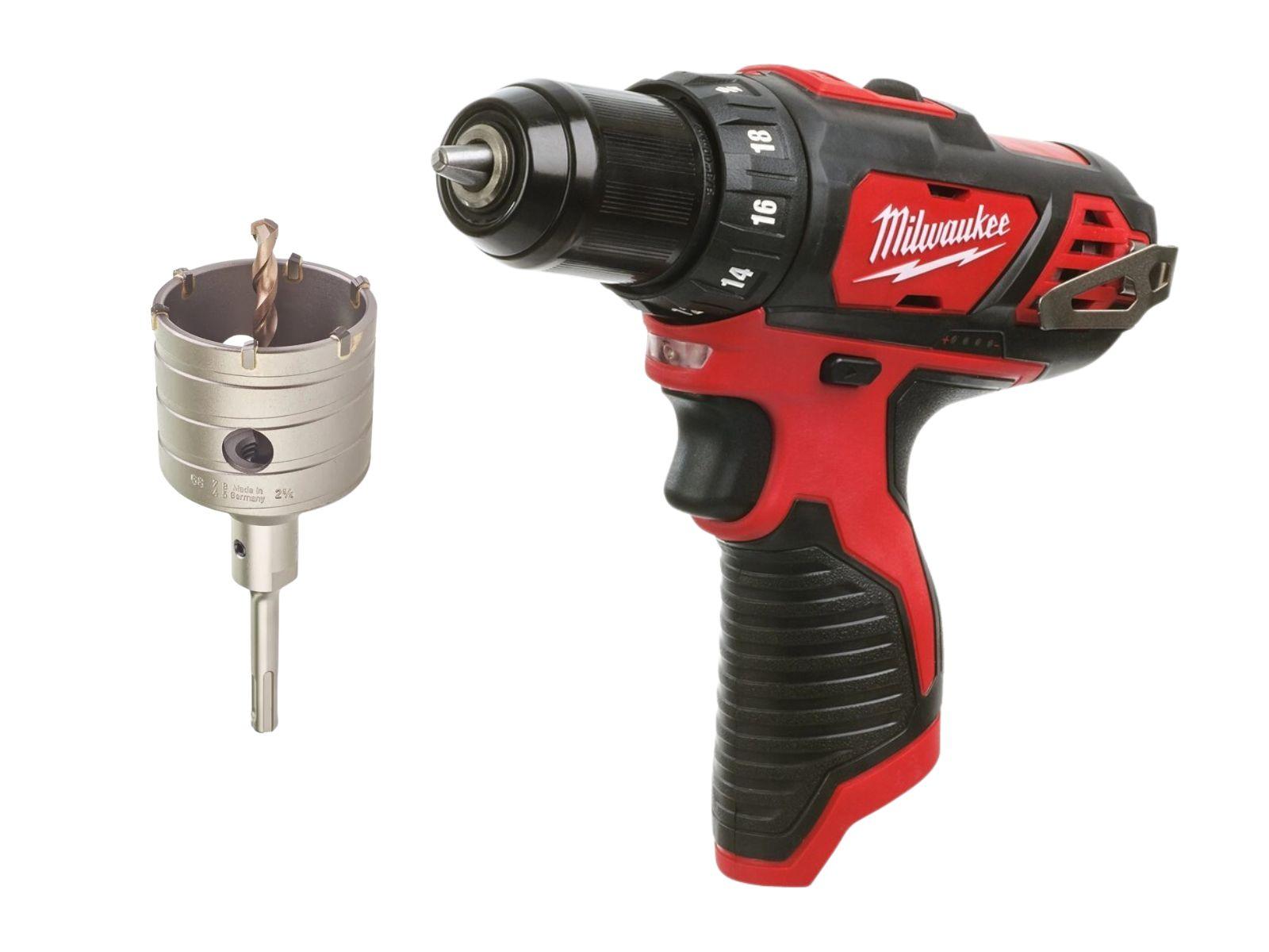 Kit masina de gaurit subcompacta Milwaukee M12 si o carota SDS-Plus TCT, 4933441930-PROMO