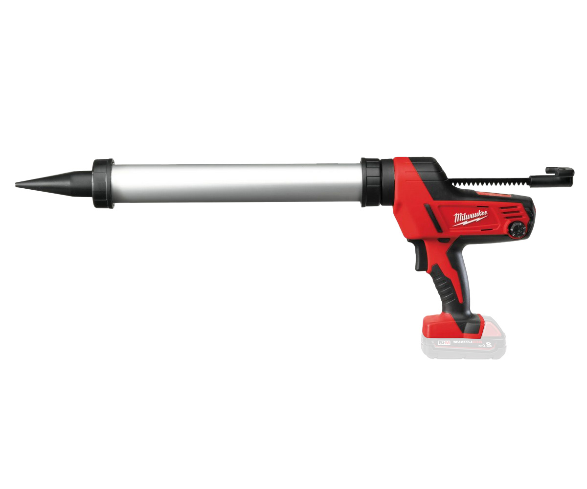 Pistol de aplicare silicon Milwaukee M18 C18 PCG/600A-0B, capacitate 600 ml, forta pana la 4500 N, 4933459638