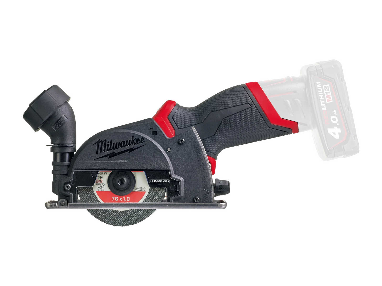 Masina debitat materiale Milwaukee M12 Fuel M12 FCOT-0, motor fara perii, 20.000 RPM, 3 discuri, talpa reglabila, 4933464618