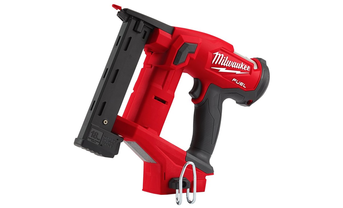Pistol cu capse inguste Milwaukee M18 Fuel, 9,5-38mm, capacitate incarcator 108 capse, LED, motor fara perii, 4933471942