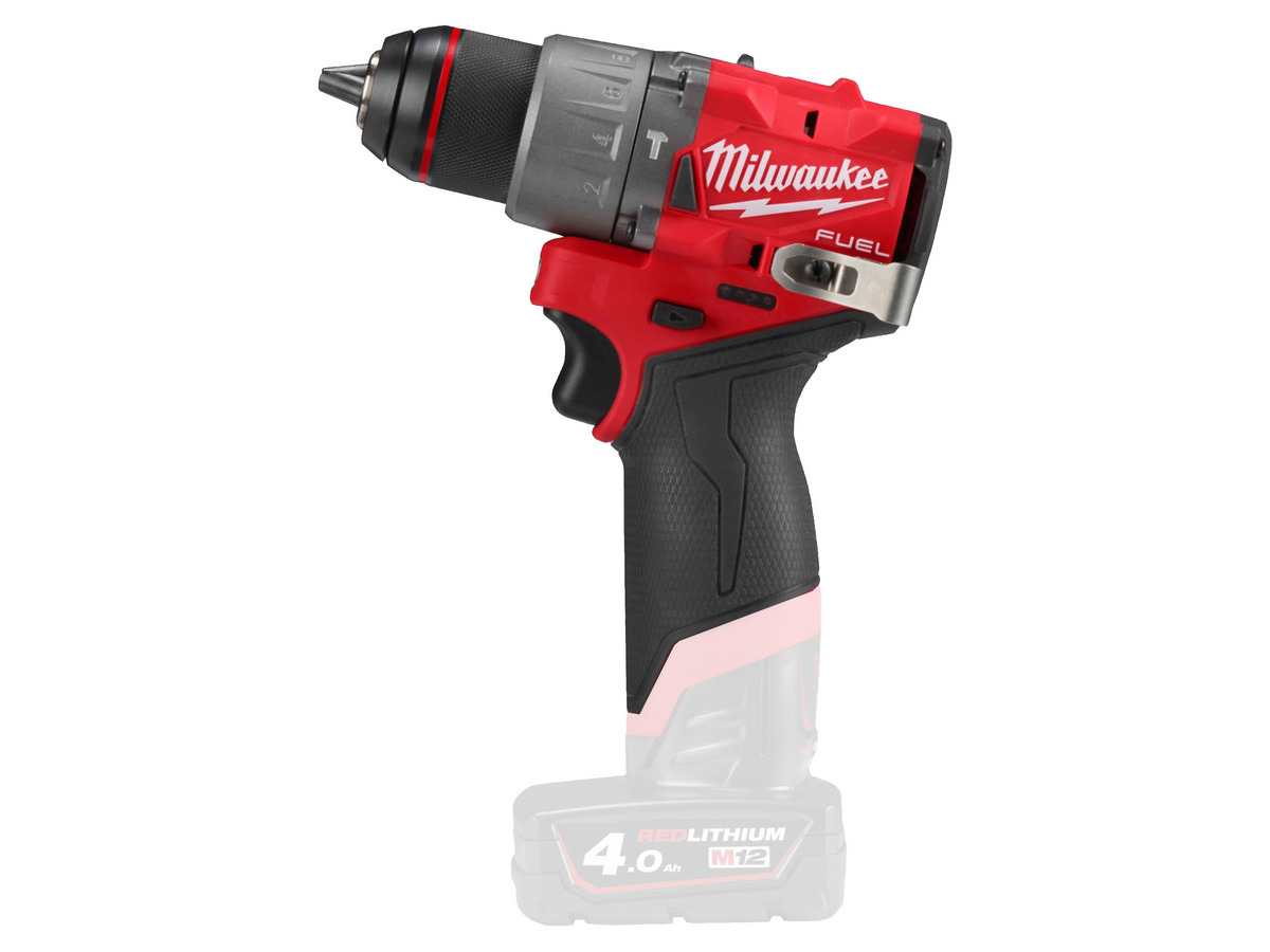 Masina de gaurit cu percutie Milwaukee M12 FUEL, subcompacta, 45Nm, mandrina metalica 13mm, motor fara perii, 4933479867